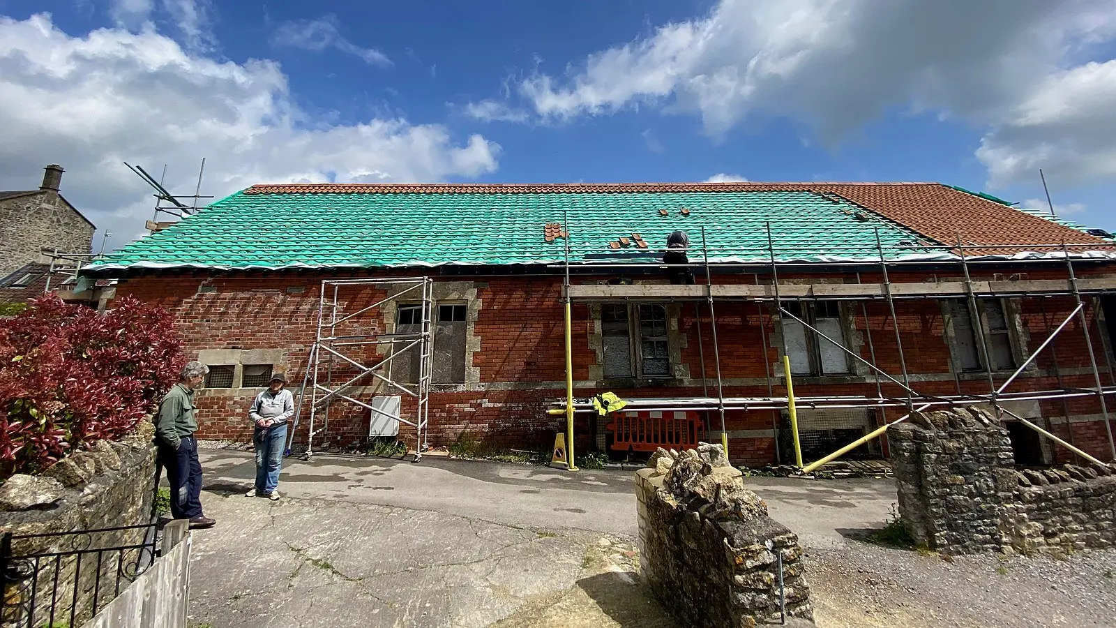 Re-roofing with a breathable membrane over the rafters on one of our Bristol house renovation sites