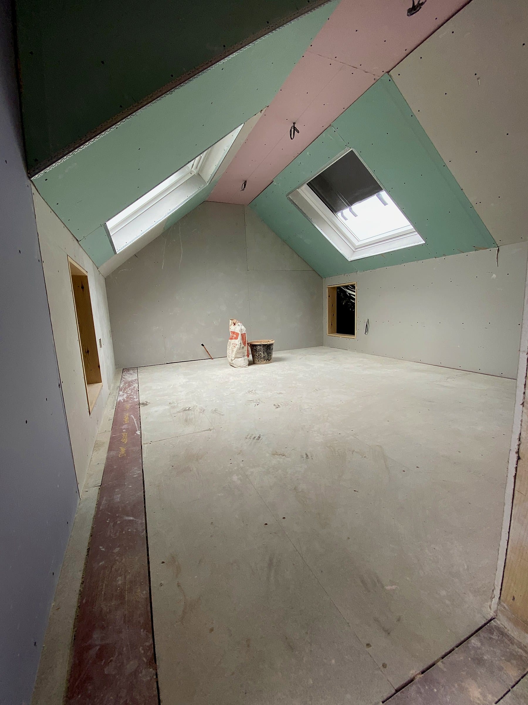PIR insulation boards fitted between roof rafters during a Bristol loft conversion