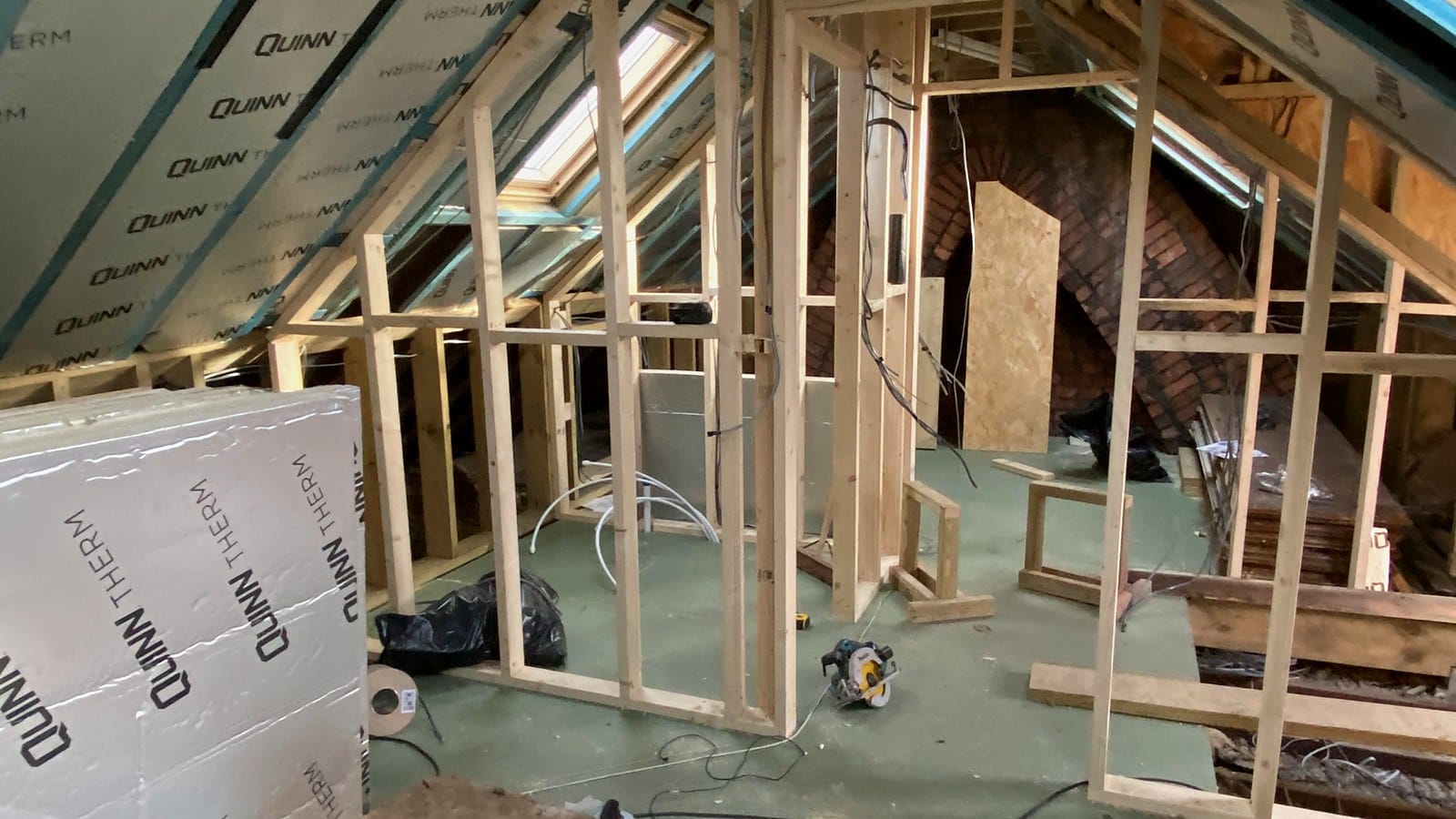 Insulation and studwork on a Wilson & Cole site: the fabric-first work landlords need to reach EPC C by 2030